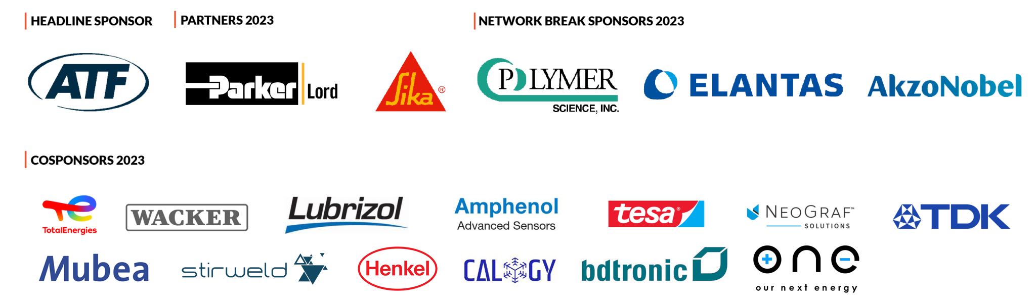Sponsors 2023 Sponsors 2023